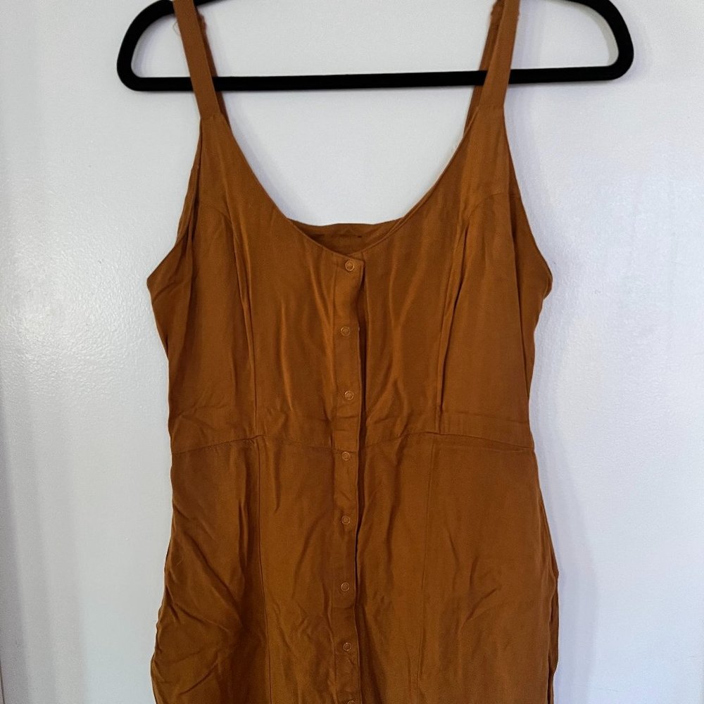 RVCA Button Up Brown Dress - M